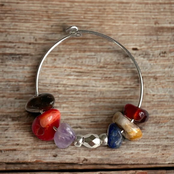 126 Crystal Wine Glass Charms (set of 6) - Picture 4 of 7